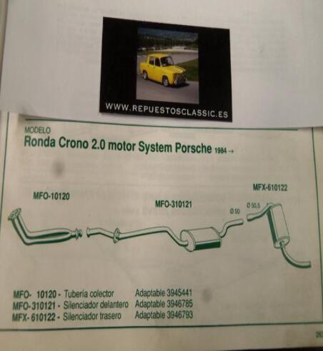 10120 P10 SALIDA COLECTOR SEAT RONDA CRONO MOTOR 2.0 (84>)