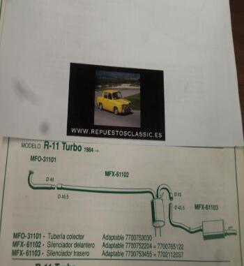 31101 P10 SALIDA COLECTOR RENAULT 11 TURBO (84>) 7700753030