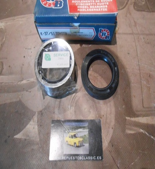 KR45 K37/51 KIT RODAMIENTO EJE TRASERO SEMIFLOTANTE TOYOTA LAND CRUISER RODAMIENTO 47,3x70,65x27 RETEN 47,5x70,65x9