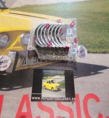 CAS44-1 JUEGO CASQUILLOS DE BIELA STD RENAULT 4, 6, 7, 8, 10 62->, R4, R5, R9 76-> MOTORES 1.0 Y 1.1 , TIPO 688 - 689