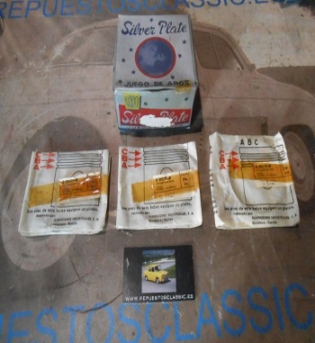 SEG112 JUEGO SEGMENTOS SILVER PLATE DKW 74 mm 2x2x2 mm
