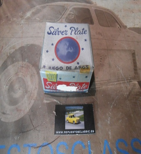 SEG113 JUEGO SEGMENTOS SILVER PLATE 80 mm BARREIROS A16, EB55, C14 SEAT 1500 TAXI 2x2x2x4x4 mm
