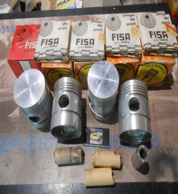 153 JUEGO PISTONES PERKINS 4/203 91,48 mm LAND ROVER, JEEP
