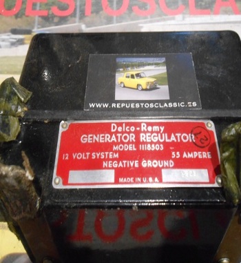 DELCO REMY REGULADOR MODEL 1118504 12V 25A VEHÍCULO MILITAR NUEVO ANTIGUO STOCK