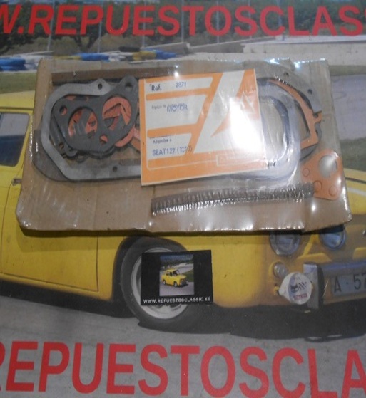 JM349 JUNTAS MOTOR COMPLETO SEAT 127 1010 SIN JUNTA CULATA