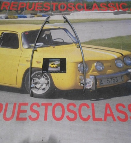 MOS55* JUEGO MOLDURAS PANEL TRASERO RENAULT DAUPHINE, ONDINE GORDINI ANTIGUO STOCK