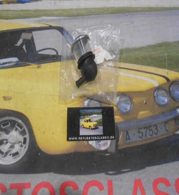 IRE538 PILOTO MATRICULA RENAULT 4CV ORIGINAL KINBY ANTIGUO STOCK