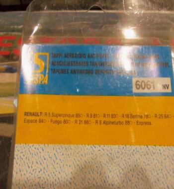 T149 TAPON GASOLINA CON LLAVE RENAULT 5 ALPINE TURBO, 9, 11, 18, 21, 25, FUEGO, SUPERCINCO