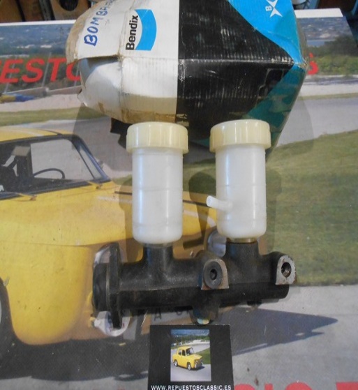 BENDIX 138128 - 21007399 BOMBA FRENO SIMCA 1200 DOBLE CIRCUITO CON DEPOSITOS