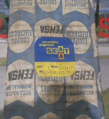 MTA12-1 MOTOR ARRANQUE FEMSA SEAT 600 D, E, L ORIGINAL SEAT BD90800000