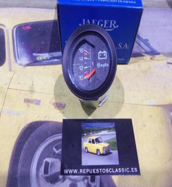 CK607 RELOJ VOLTIMETRO JAEGER VEGLIA  SEAT, RENAULT (52mm)