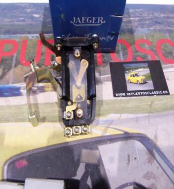 4104-1 P3 MANDO LUCES Y BOCINA RENAULT DAUPHINE, ONDINE, GORDINI INTERRUPTOR GRIS