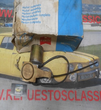 LPJ12-11 MOTOR LIMPIA COMPLETO TRASERO RENAULT 12 FAMILIAR ORIGINAL FEMSA