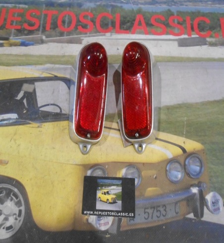 ISE825 JUEGO PILOTOS TRASEROS SEAT 600 PRIMERA SERIE ALTISSIMO TORINO ANTIGUO STOCK