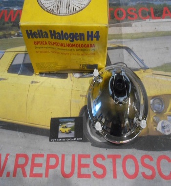 12011 PH4N2 OPTICA FARO CRUCE HELLA H4 SEAT 128, 131, 132 HELLA 1A4907753024