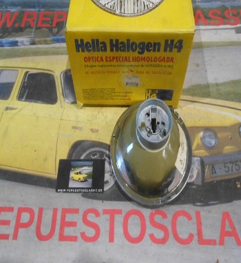 1F3002425-01 PH4N2 Faro delantero NOS HELLA Halógeno H1 Opel Manta A de 5 3/4" (años 60 y 70)