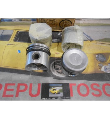 154 JUEGO PISTONES SOBREMEDIDA 68,60 CON SEGMENTOS Y BULON 22mm SIMCA