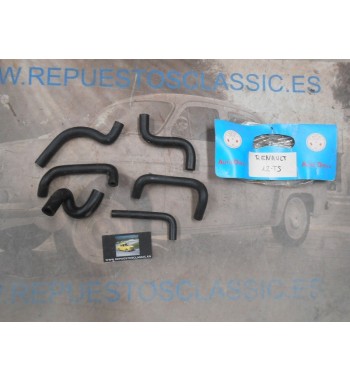 KM48 JUEGO MANGUITOS CALEFACCION CARBURADOR RENAULT 12 TS, GTL WEBER 32 DIR