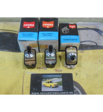 C00 JUEGO INTERRUPTORES SALPICADERO SEAT 600 D, E, L ORIGINAL FEMSA