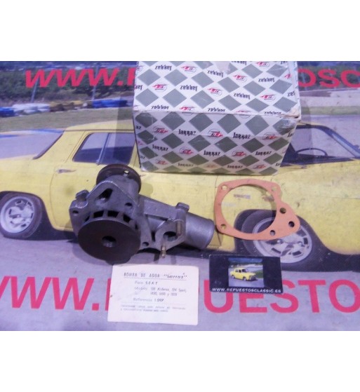 BA278 BOMBA DE AGUA SEAT 124 SPORT, 132 SERIE 2, 1430 FU ANTIGUO STOCK