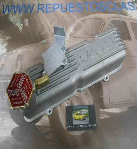 MOS11 TAPA BALANCINES ABARTH CON TAPON ABARTH Y JUNTA SEAT 600, 850, 127, PANDA