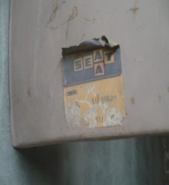 PANEL TRASERO SEAT 124 FL ORIGINAL SEAT
