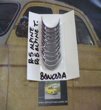 DA25* JUEGO CASQUILLOS BIELA, BANCADA Y AXIALES A SOBREMEDIDA HASTA 0'50 mm RENAULT 5 ALPINE, TURBO Y OTROS