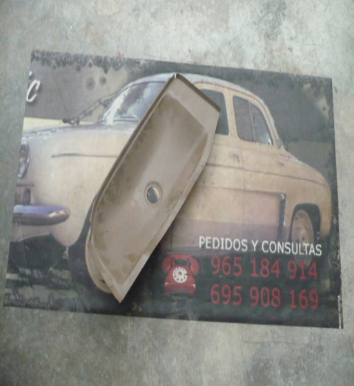 CHAPA BAJO RUEDA REPUESTO SEAT 124, 1430 ORIGINAL SEAT