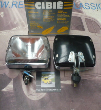 A35-11P8 JUEGO FAROS BLANCOS LARGO ALCANCE CIBIE AIRPORT 35 RENAULT 5 ALPINE Y OTROS