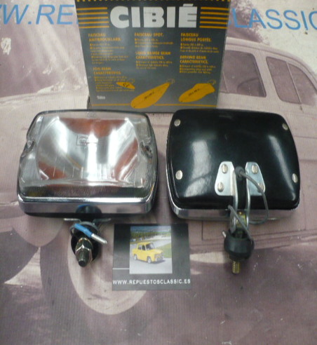 A35-11P8 JUEGO FAROS BLANCOS LARGO ALCANCE CIBIE AIRPORT 35 RENAULT 5 ALPINE Y OTROS