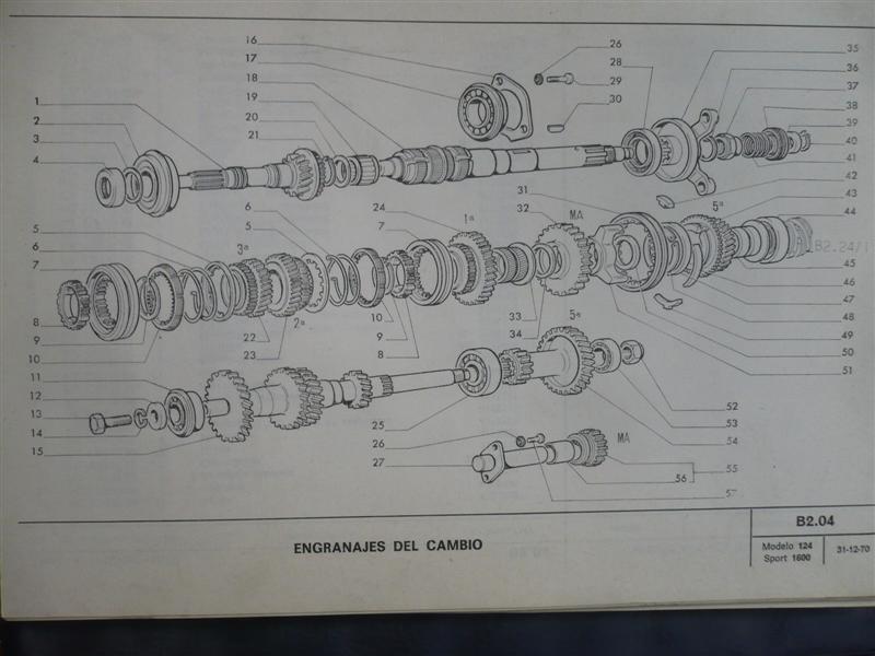 CC102 FIG.53 COJINETE DE BOLAS POSTERIOR EJE SECUNDARIO SEAT 124, 1430