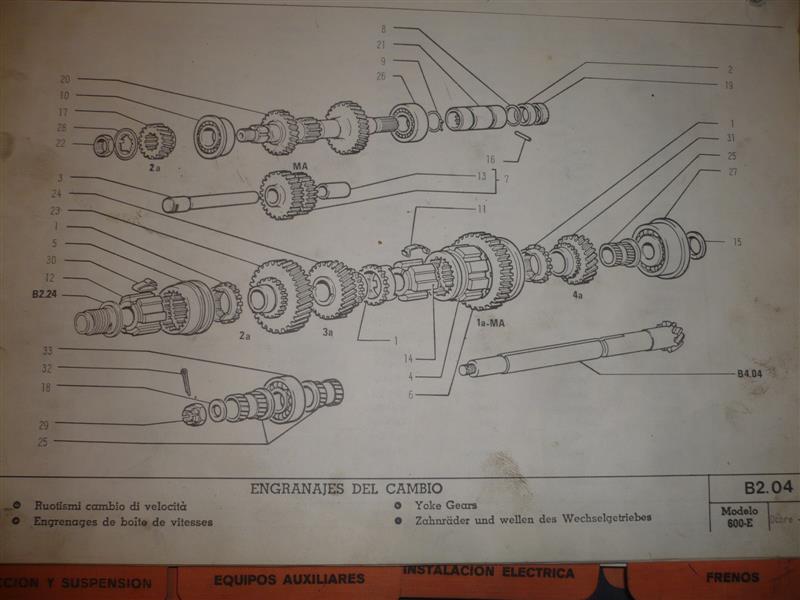 CC138 FIG. 31 PIÑON 4ª VELOCIDAD CAJA CAMBIOS SEAT 600 N, D