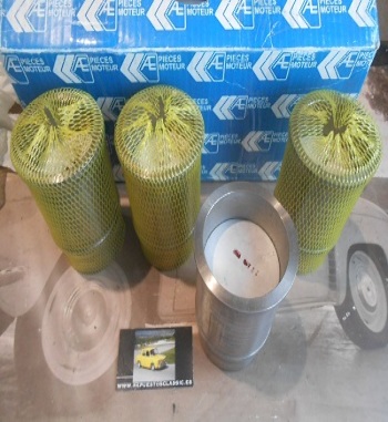 06 EQUIPO MOTOR AE COMPLETO 70 mm CABEZA PLANA 1108 cc RENAULT 4, 5, 6, 7, 8 TS, 10, EXPRESS