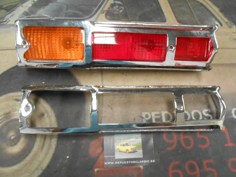 BI137* JUEGO BISEL PROTECTOR PILOTOS TRASEROS SIMCA 1200 MATE