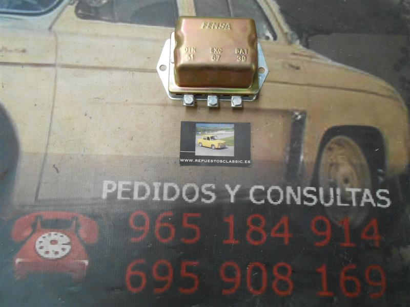 GRC12-8 REGULADOR FEMSA DINAMO SEAT 600 (DE 1957 A 1962) PARA DINAMO DN182-1