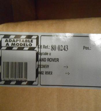 KZ800243 KIT DISCOS Y PASTILLAS DE FRENO DELANTERO LAND ROVER RANGER ROVER II 2.5 TDI 6CYL., 4.0 V8, 4.6 V8 94 -->