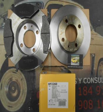 KZ800171 KIT DISCOS Y PASTILLAS DE FRENO DELANTERO SEAT CORDOBA 1.4i DREAM 96 -->