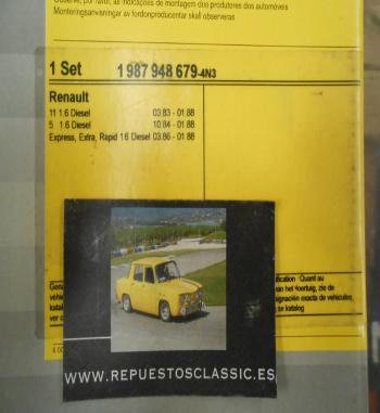 1987948679 KIT DISTRIBUCION BOSCH PARA RENAULT - VOLVO 1.6D