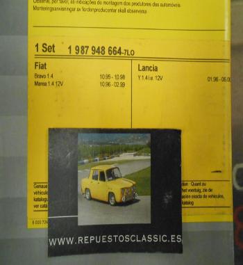 1987948664 KIT DISTRIBUCION BOSCH PARA FIAT - LANCIA 1.4i