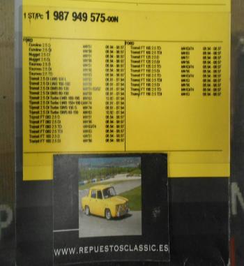 1987949575 CORREA DISTRIBUCION BOSCH PARA FORD TRANSIT III 2.5D , TD