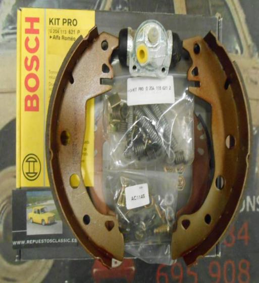 0204113621 KIT FRENO TRASERO BOSCH ALFA ROMEO 33 1.5 4X4 , SPORT WAGON