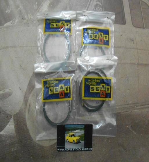 SEG36 JUEGO SEGMENTOS 4 PISTONES 73mm SEAT 124, 128, 1200 SPORT, RITMO/RONDA 65 MOTOR 1197cc ORIGEN SEAT