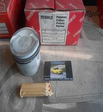 42 JUEGO PISTONES SIMCA 1000 RALLY 1, SPECIAL, GT, 1200 MOTORES 353, 353S, 350 74 mm +0.40