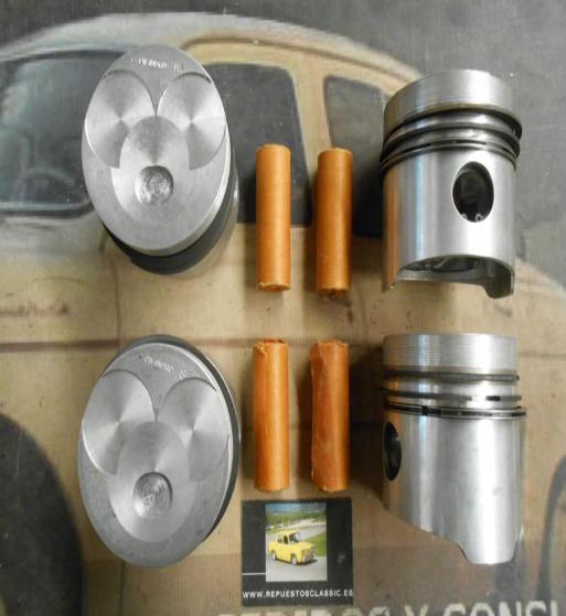 49 JUEGO PISTONES 87 mm MOTOR OM615 913, 915, 942 1998 cc MERCEDES 200D, L206D, L306D, N1300 (68-70)