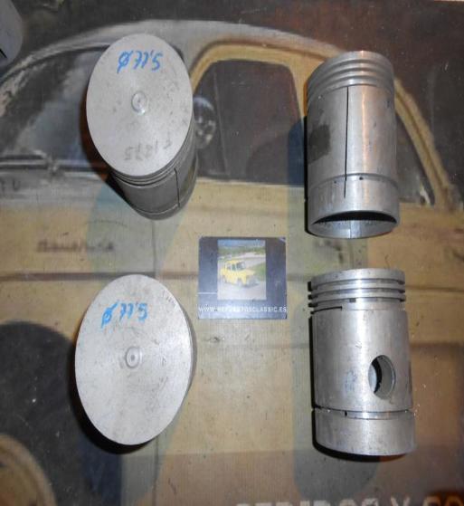 JUEGO PISTONES DIAM. 77,5 mm ALT. 94 mm SEGMENTOS 2,5 - 2,5 - 2,5- 4 BULON 22 mm