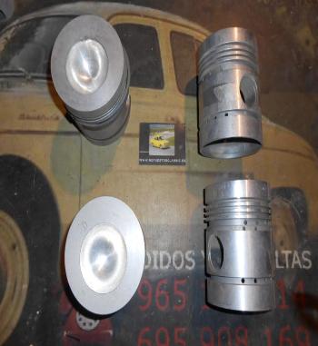 PS45 JUEGO PISTONES PERKINS , LANDINI , MASSEY FERGUSON , VOLVO , JCB , DIAM. 100 mm SEGMENTOS 4 - 2,5 - 2,5 - 6,5 - 6,5 , DIAM.