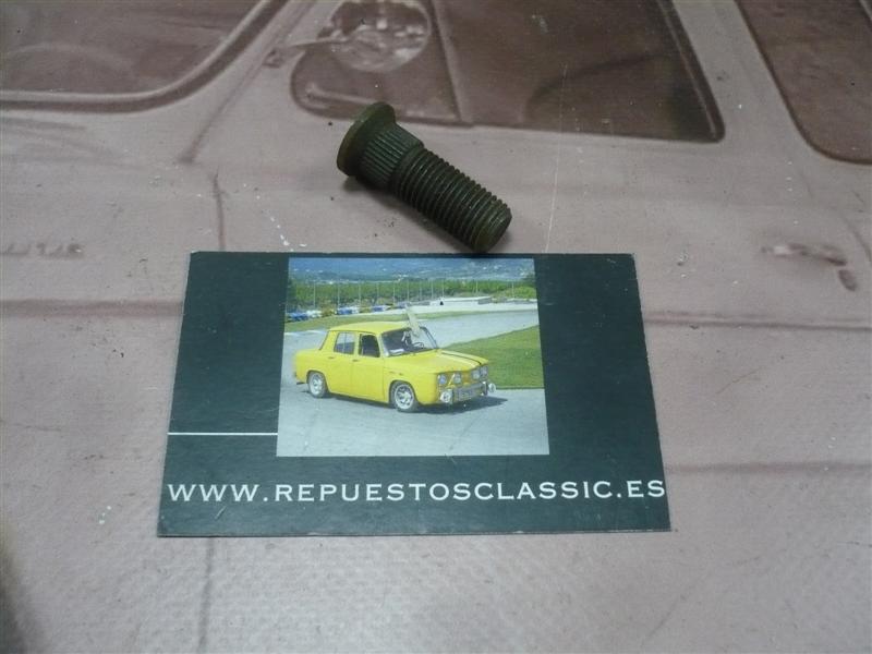 ES02 ESPARRAGO RUEDA RENAULT 4, 5, 6, 7 MEDIDAS BASE ESTRIADO 12, ROSCA 11, LONGITUD 34