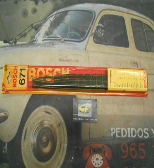 JUEGO ESCOBILLAS LIMPIAPARABRISAS  400mm BOSCH 671 ALFA GTV, BMW, METRO, FORD FIESTA 76 -->83, CAPRI 74 -->79, JAGUAR XJ, FIAT 1