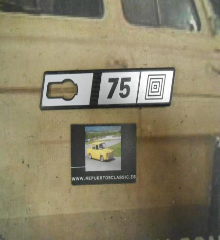 ANA121 ANAGRAMA SEAT RITMO 75 ALETA IZQUIERDA