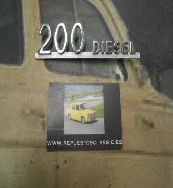 ANA235 ANAGRAMA MERCEDES 200 DIESEL METALICO